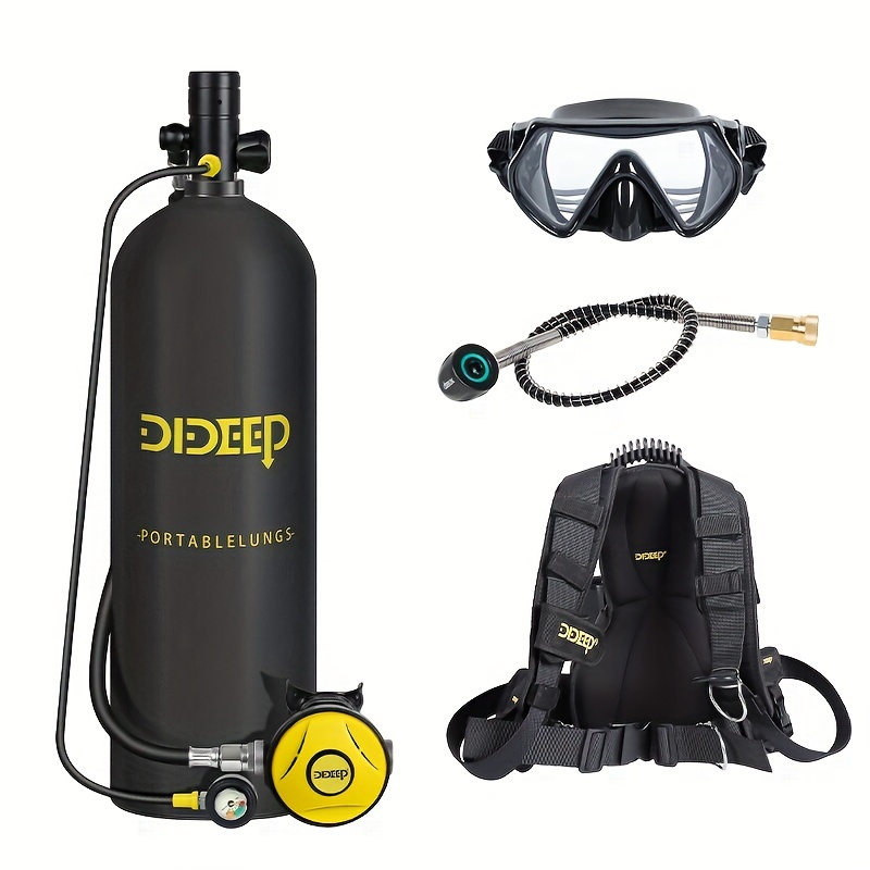 Snorkeling Gear - ชุดถังดำน้ำขนาดเล็ก DIDEEP 4 ลิตร, ถังดำน้ำใต้น้ำได้นานถึง 40-60