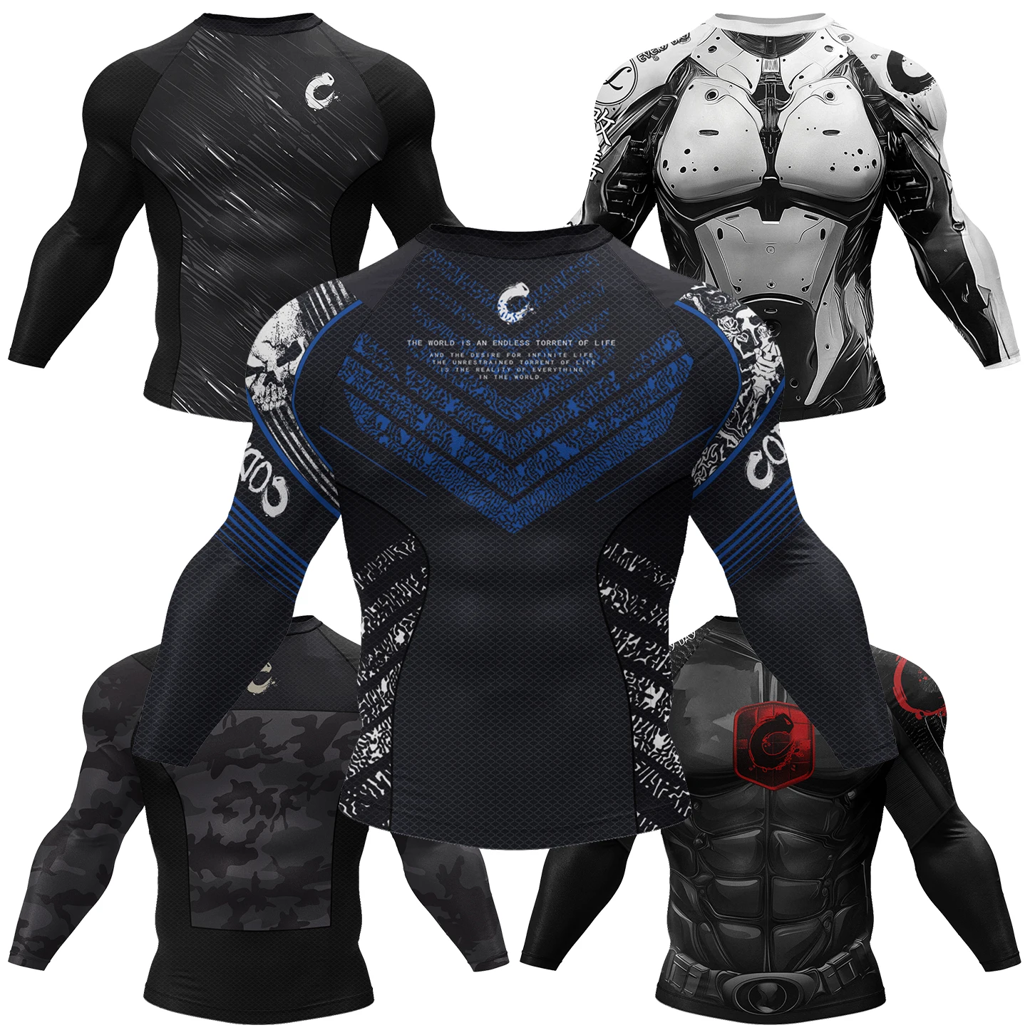 Rash Guard - เสื้อยืด MMA ผู้ชาย ลาย Cody Lundin