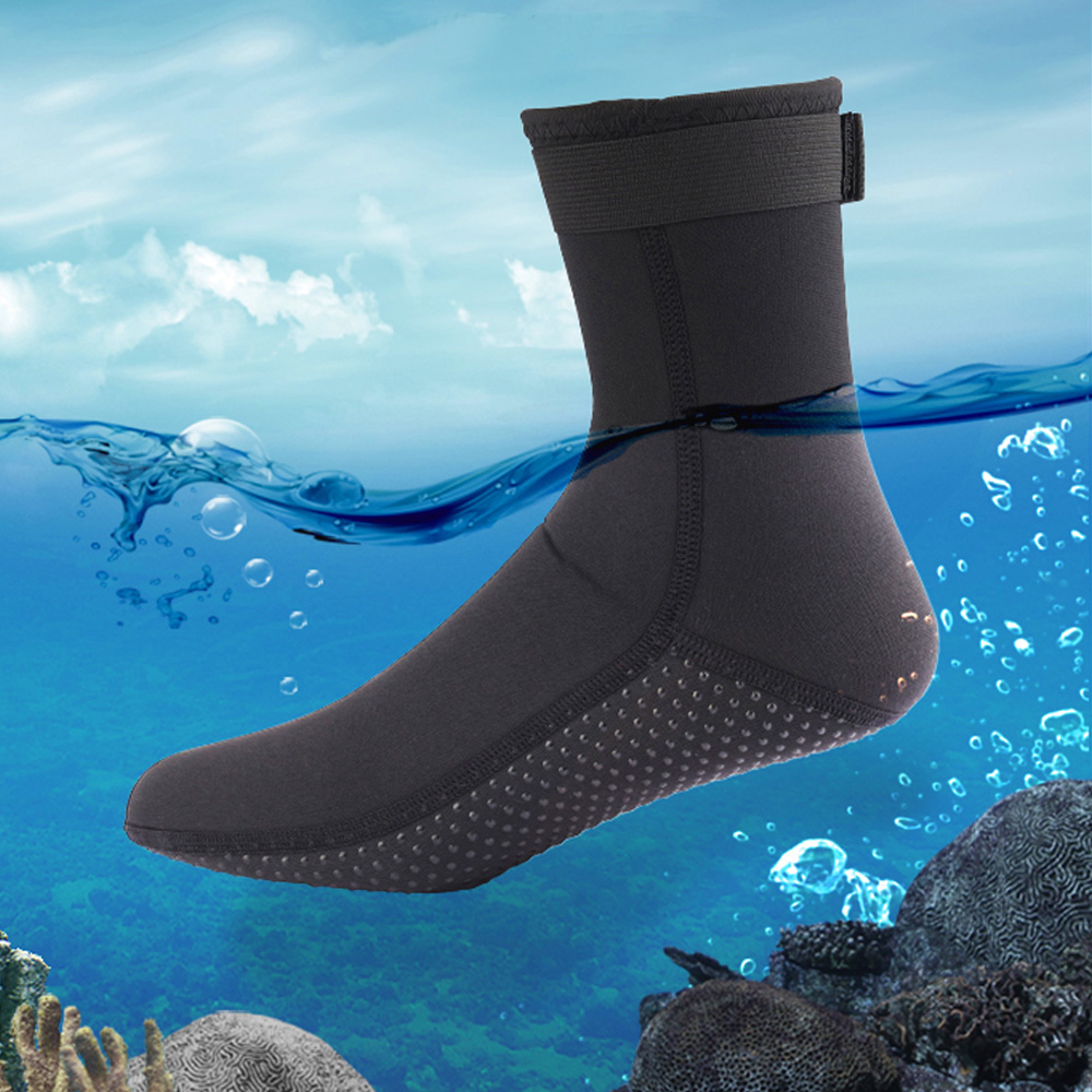 Wetsuit Men - 3 มม.และ 5 มม.ถุงเท้าดําน้ํา Neoprene ลื่นผู้ใหญ่