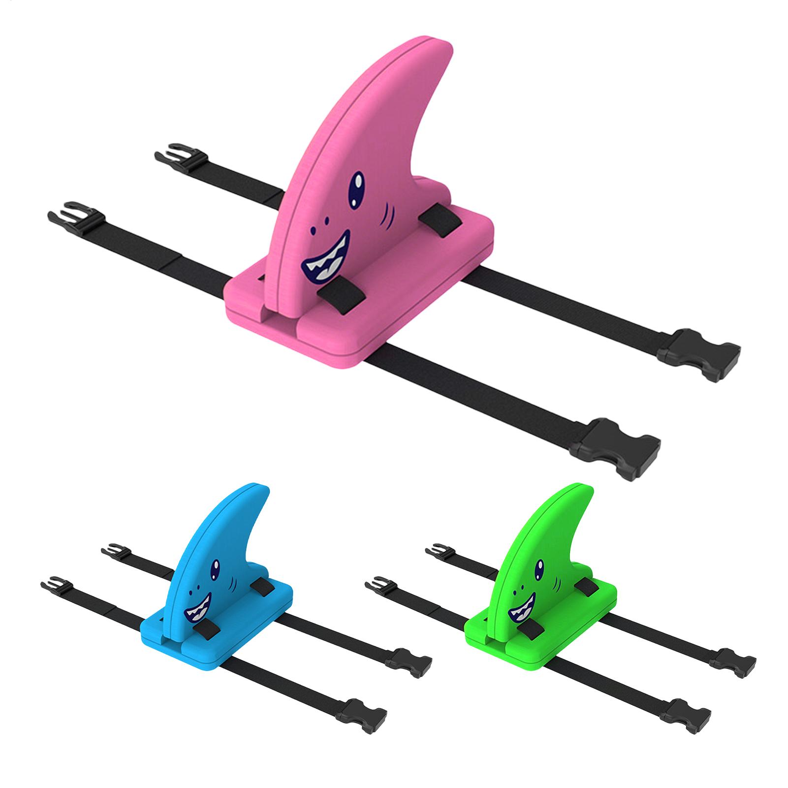 Swim Fins - แผ่นโฟมลอยน้ำรูปครีบฉลามสำหรับเด็ก 1 ชิ้น แผ่นโฟมเสริมสีสันสำหรับสระว่ายน้ำ กระดานฝึกเตะสำหรับผู้เริ่มต้น