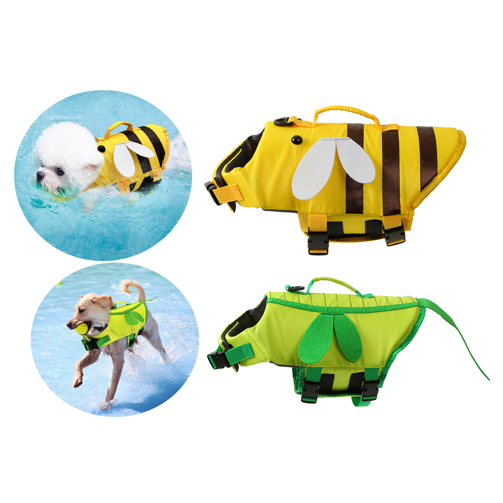 Life Jacket - เสื้อชูชีพสุนัขสำหรับว่ายน้ำการพายเรือเสื้อกั๊กชูชีพเพื่อความปลอดภัยสำหรับสัตว์เลี้ยงอุปกรณ์ช่วยชีวิตพร้อมที่จับช่วยเหลือสำหรับสุนัขขนาดเล็กขนาดกลาง