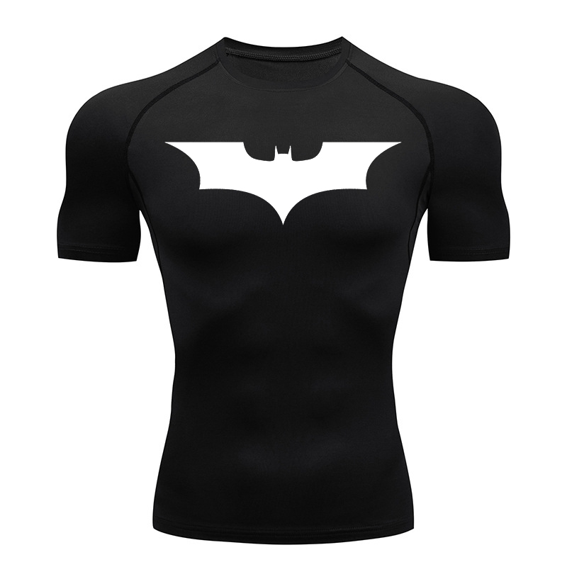 ค้างคาวพิมพ์เสื้อสําหรับชายฤดู - Rash Guard บทวิจารณ์และราคา