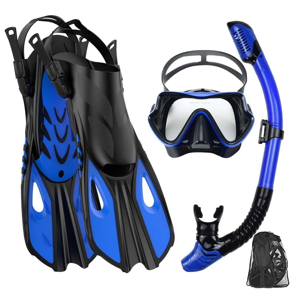 ชุดดำน้ำตื้น หน้ากากดำน้ำและสน - Swim Fins บทวิจารณ์และราคา